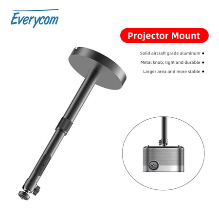 Everycom Projector Wall Bracket Hanger Adjustable Projector Ceiling Mount Stand For Jenovox XGIMI JMGO VIdda C1S Formovie X5 etc