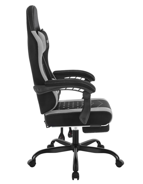 Load image into Gallery viewer, WOLTU Massage Gaming Chair Ergonomic Swivel Computer Gamer Office Chair with Pillow Footrest Adjustable Headrest Lumbar Support
