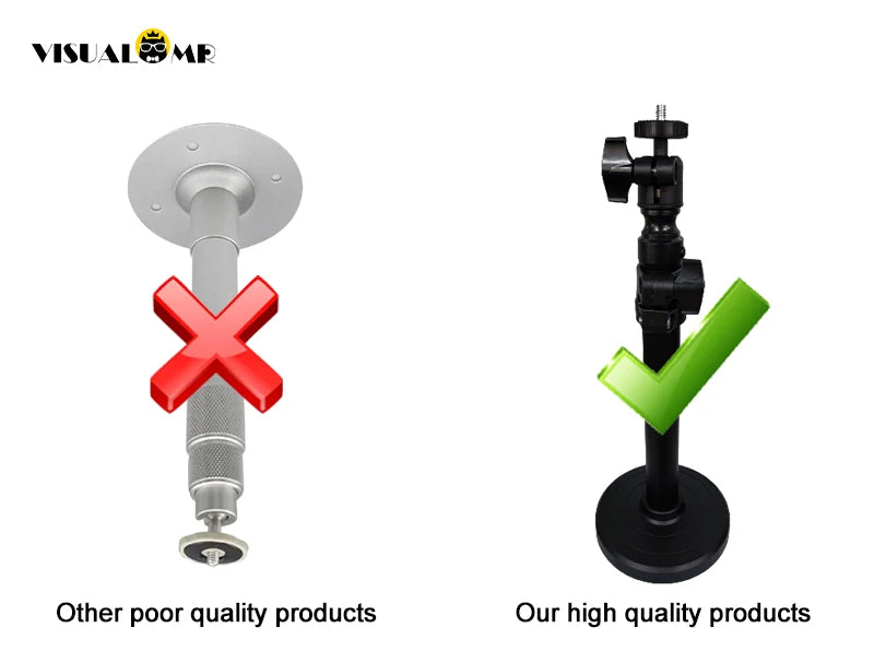 Miniature Projector Practical Ceiling Mount Wall Bracket 360 Degree Adjustable 1/4inch Mounting Screw for Projector Holder Stand