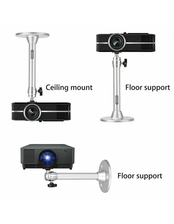 360 Rotatable Aluminum Ceiling Wall Mount Bracket For HY300 HY320 Portable Projector Beamer Holder Adjustable Angle