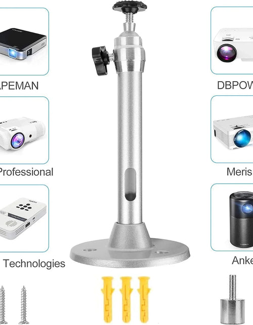 Load image into Gallery viewer, Aluminum 360° Rotatable Ceiling Wall Mount Bracket for HY300 HY320 Portable Projector Beamer Holder
