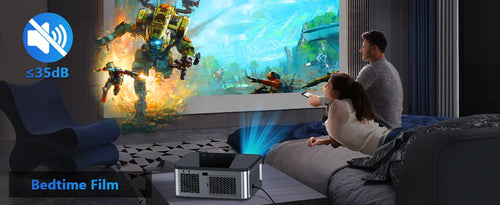 Load image into Gallery viewer, 800 Bright Lumens Android Projector HD WiFi6 Bluetooth 5.1
