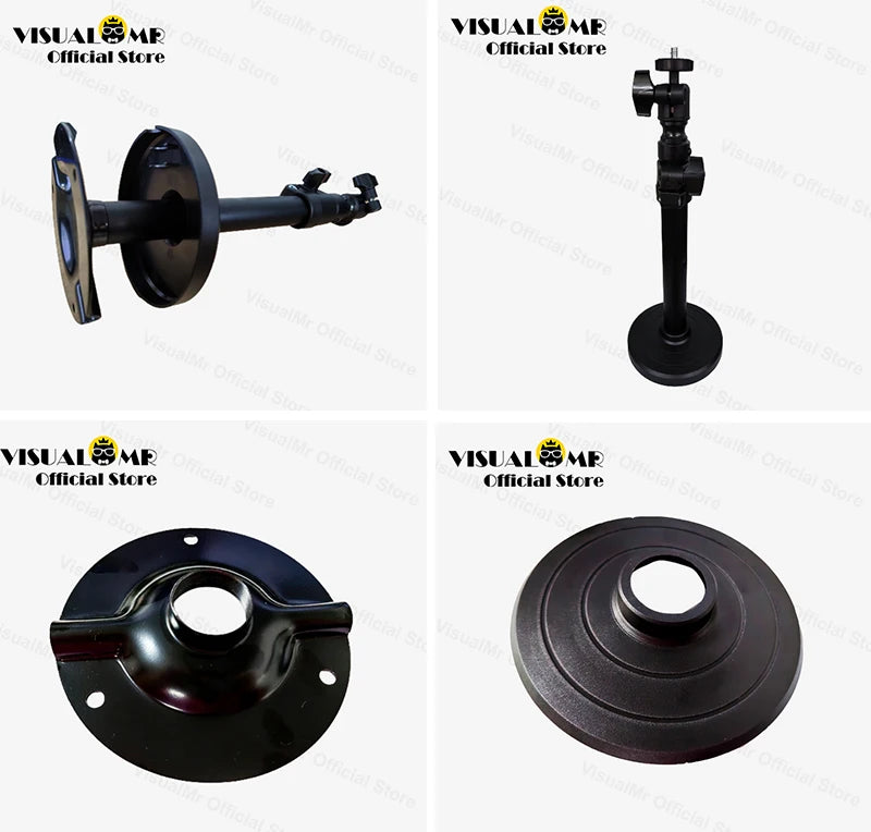 Miniature Projector Practical Ceiling Mount Wall Bracket 360 Degree Adjustable 1/4inch Mounting Screw for Projector Holder Stand