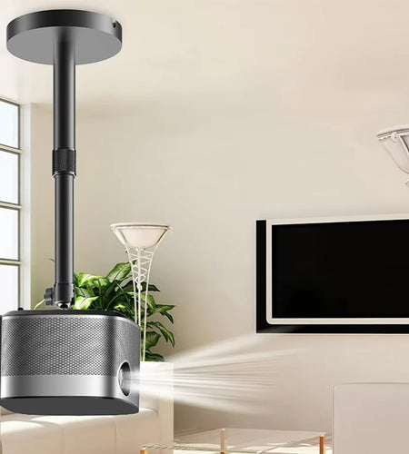 Everycom Projector Wall Bracket Hanger Adjustable Projector Ceiling Mount Stand For Jenovox XGIMI JMGO VIdda C1S Formovie X5 etc