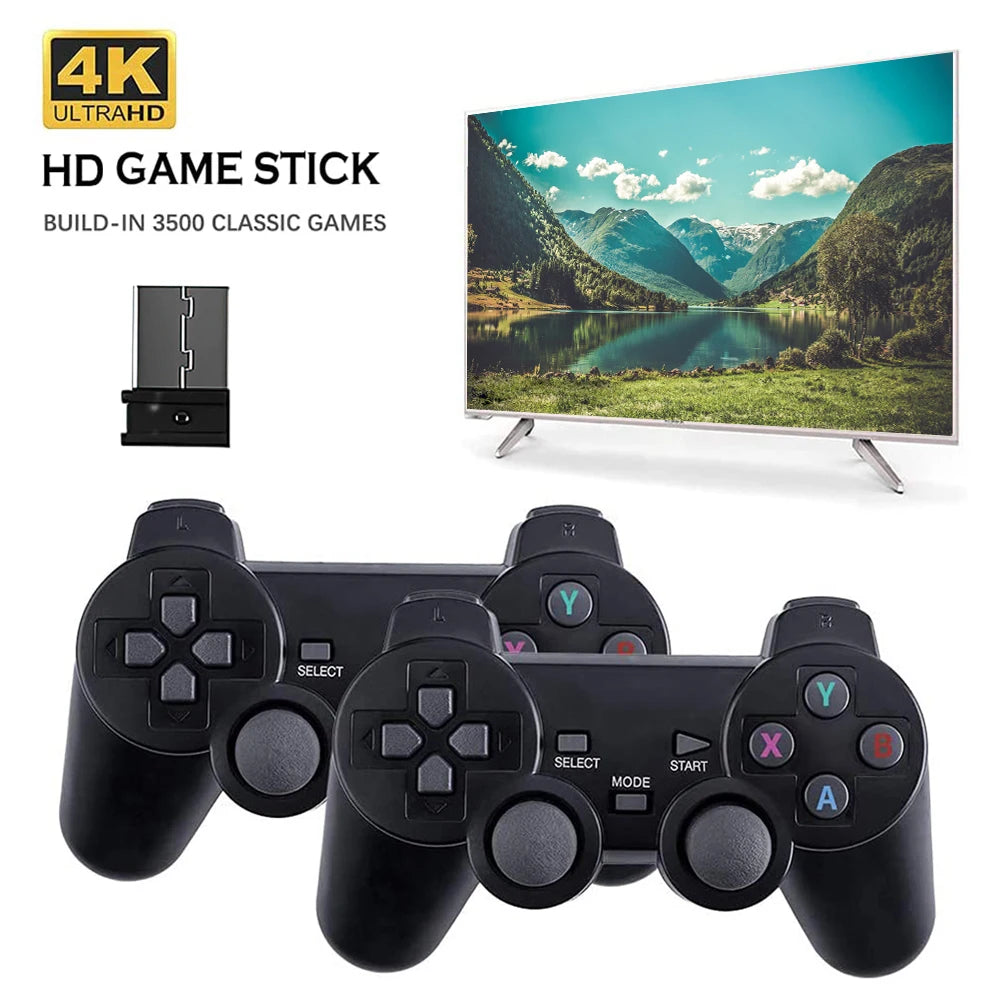 2 Pcs 2.4Ghz Wireless Gamepad PC Game Controller For Game Stick M8 / D90 Game Box Video Game Console Joystick Battery Operated