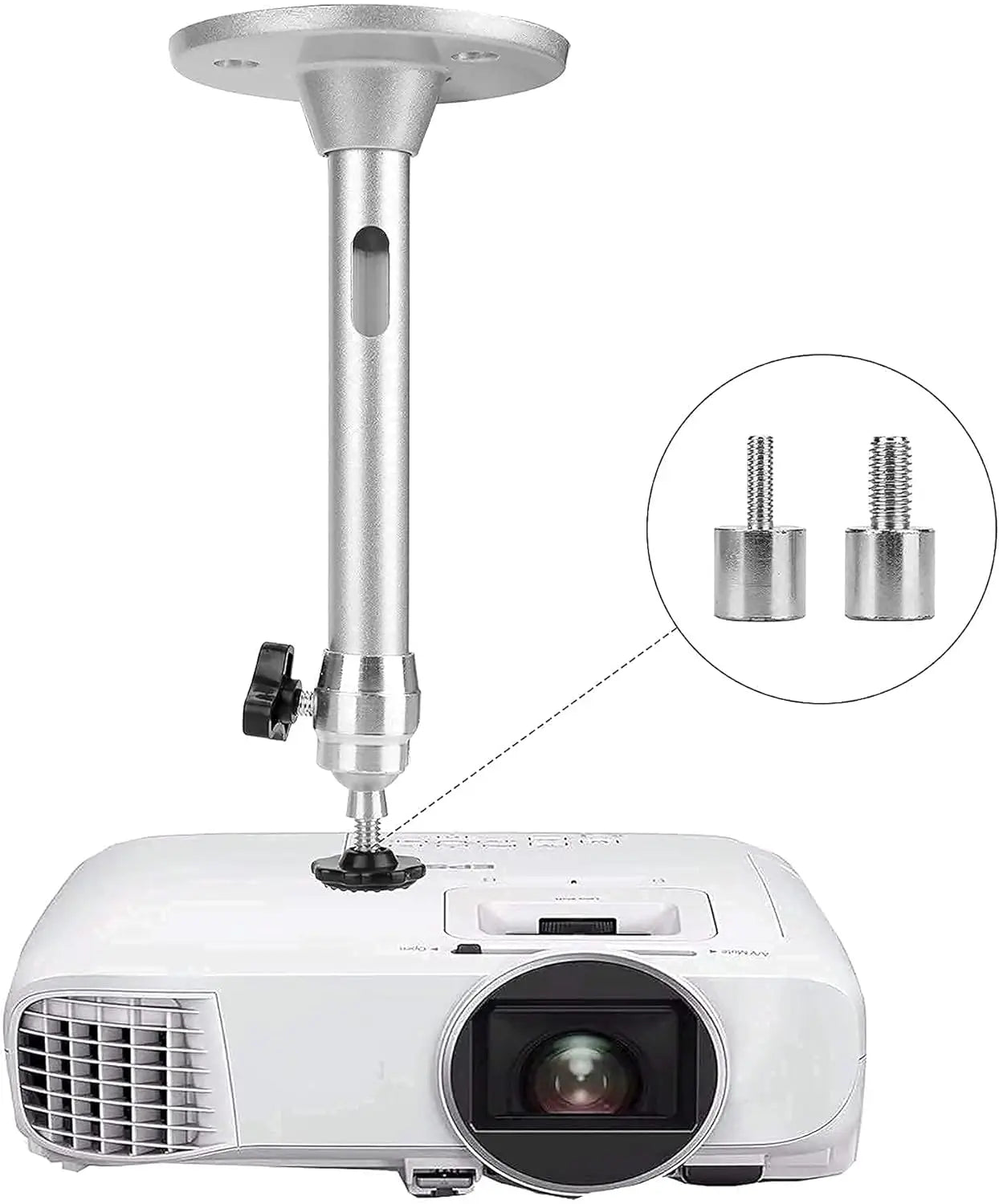 Aluminum 360° Rotatable Ceiling Wall Mount Bracket for HY300 HY320 Portable Projector Beamer Holder