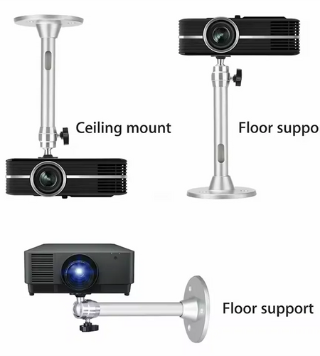 Aluminum 360° Rotatable Ceiling Wall Mount Bracket for HY300 HY320 Portable Projector Beamer Holder