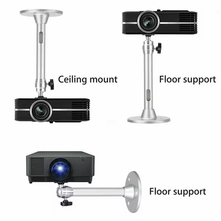 Aluminum 360° Rotatable Ceiling Wall Mount Bracket for HY300 HY320 Portable Projector Beamer Holder