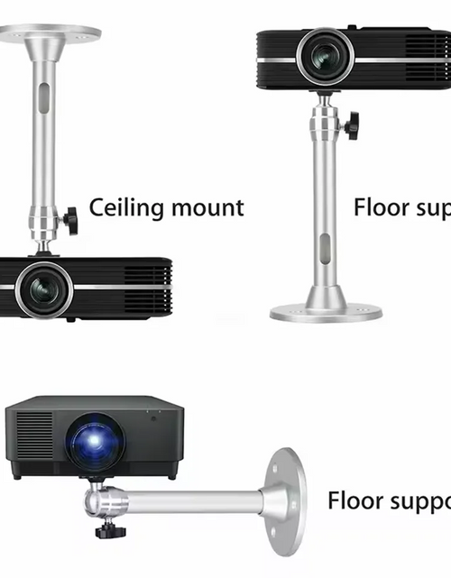 Load image into Gallery viewer, Aluminum 360° Rotatable Ceiling Wall Mount Bracket for HY300 HY320 Portable Projector Beamer Holder
