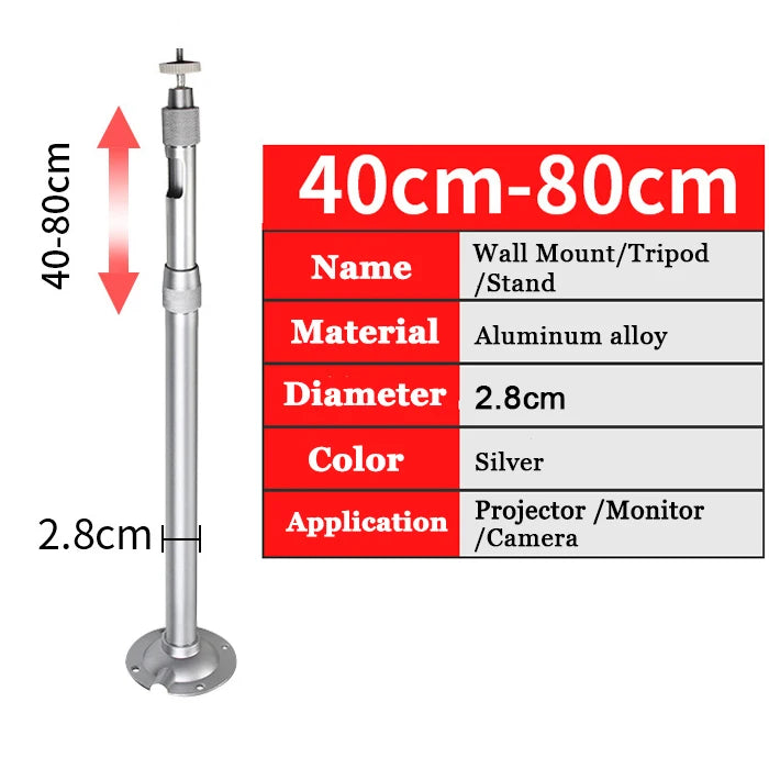 Salange Mini Projector Wall Mount Stand Ceiling Bracket Holder for HY300 YG300 J15 HY320 Mini Projector DV Security Web Camera