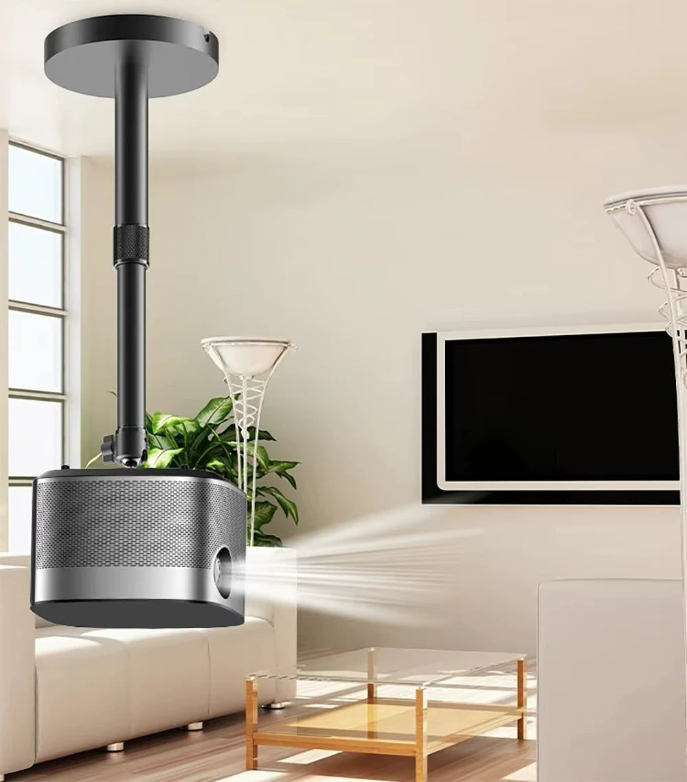 Everycom Projector Wall Bracket Hanger Adjustable Projector Ceiling Mount Stand For Jenovox XGIMI JMGO VIdda C1S Formovie X5 etc