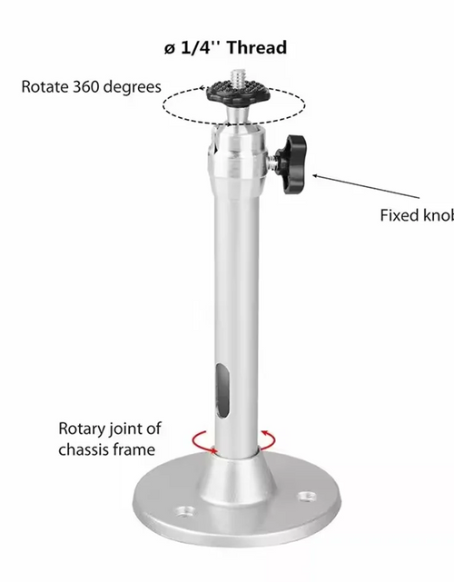 Load image into Gallery viewer, Aluminum 360° Rotatable Ceiling Wall Mount Bracket for HY300 HY320 Portable Projector Beamer Holder
