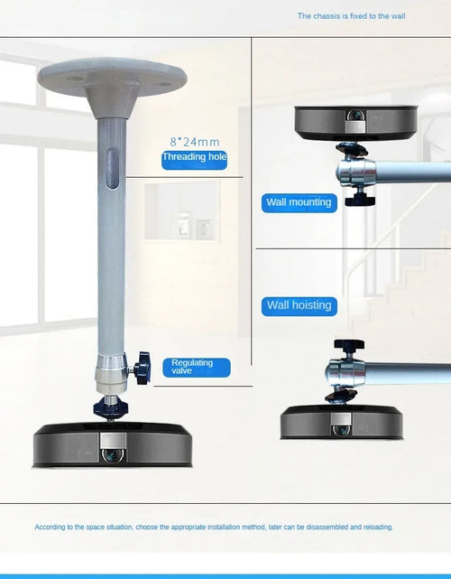 Load image into Gallery viewer, 360 Rotatable Aluminum Ceiling Wall Mount Bracket For HY300 HY320 Portable Projector Beamer Holder Adjustable Angle
