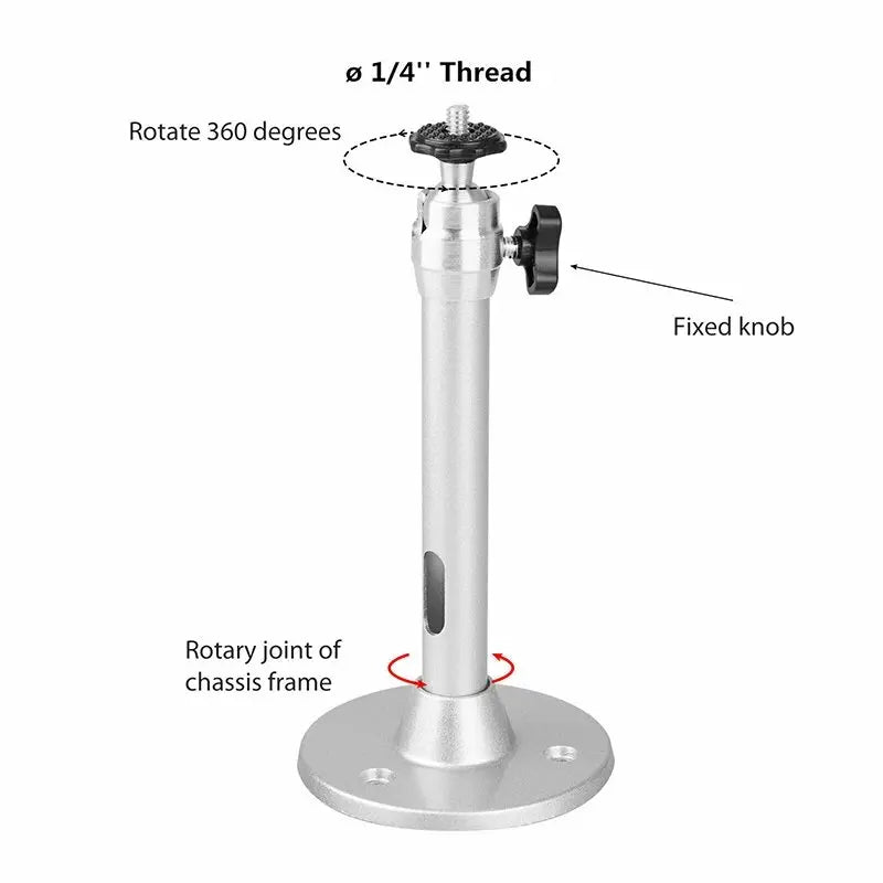 360 Rotatable Aluminum Ceiling Wall Mount Bracket For HY300 HY320 Portable Projector Beamer Holder Adjustable Angle