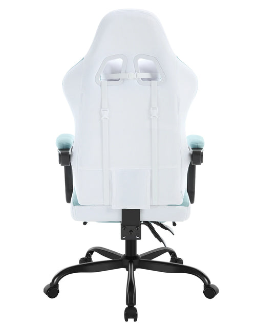 Load image into Gallery viewer, WOLTU Massage Gaming Chair Ergonomic Swivel Computer Gamer Office Chair with Pillow Footrest Adjustable Headrest Lumbar Support

