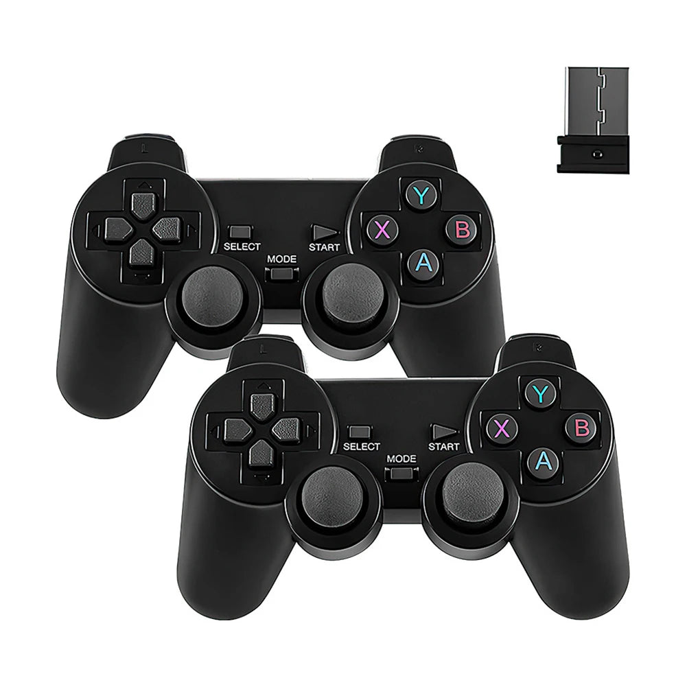 2 Pcs 2.4Ghz Wireless Gamepad PC Game Controller For Game Stick M8 / D90 Game Box Video Game Console Joystick Battery Operated