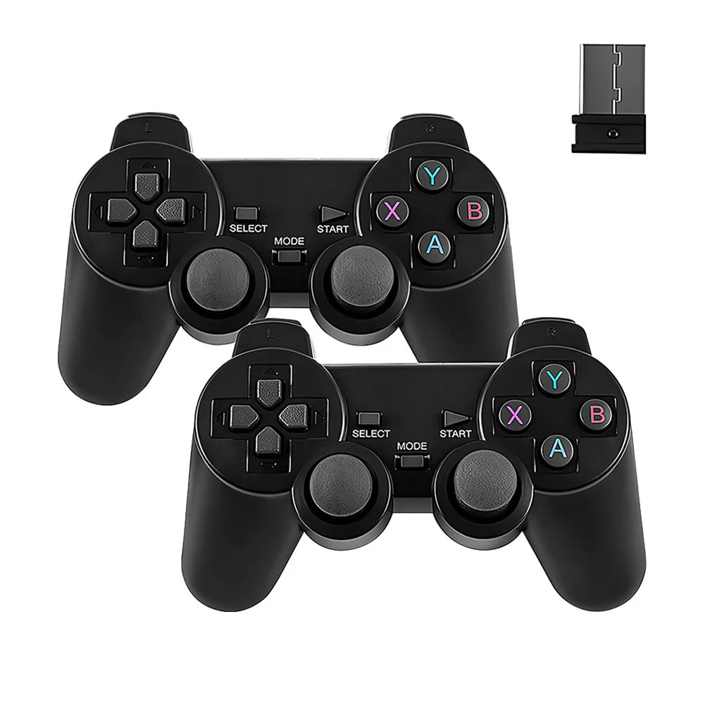 2 Pcs 2.4Ghz Wireless Gamepad PC Game Controller For Game Stick M8 / D90 Game Box Video Game Console Joystick Battery Operated