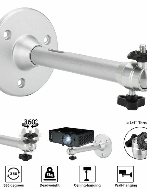 Load image into Gallery viewer, Salange Mini Projector Wall Mount Stand Ceiling Bracket Holder for HY300 YG300 J15 HY320 Mini Projector DV Security Web Camera

