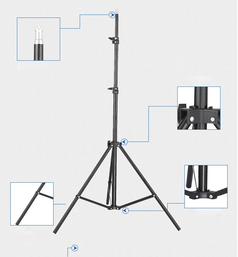 Projector Bracket Travel Tripod Speaker Stand Extendable 110cm 160cm Accessories Mount Ball Head for Laptop DSLR Camera Outdoor