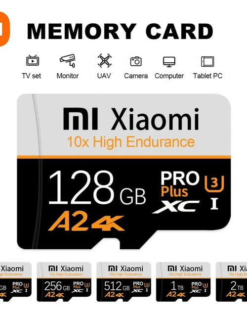 Load image into Gallery viewer, Xiaomi High Speed Memory Card 1TB 2TB Micro TF SD Card 128GB 256GB TF Card For Camera Surveillance Devices For Sony For Lenovo
