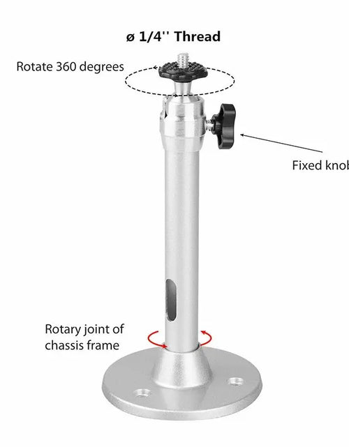 Load image into Gallery viewer, Aluminum 360° Rotatable Ceiling Wall Mount Bracket for HY300 HY320 Portable Projector Beamer Holder
