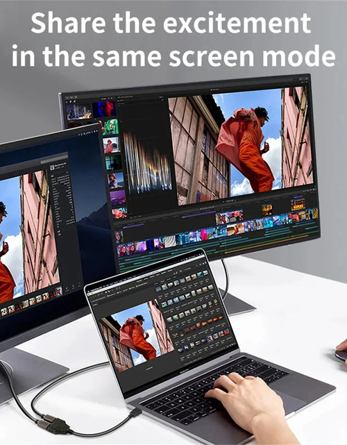 Load image into Gallery viewer, 1080P HD HDMI Splitter 1 in 2 out Male to Female Adapter for Laptop TV Box Monitor HDTV Dual Port Cable Device
