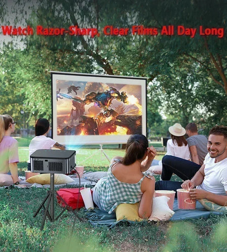 800 Bright Lumens Android Projector HD WiFi6 Bluetooth 5.1