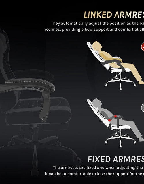 Load image into Gallery viewer, WOLTU Massage Gaming Chair Ergonomic Swivel Computer Gamer Office Chair with Pillow Footrest Adjustable Headrest Lumbar Support
