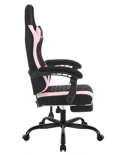 Load image into Gallery viewer, WOLTU Massage Gaming Chair Ergonomic Swivel Computer Gamer Office Chair with Pillow Footrest Adjustable Headrest Lumbar Support
