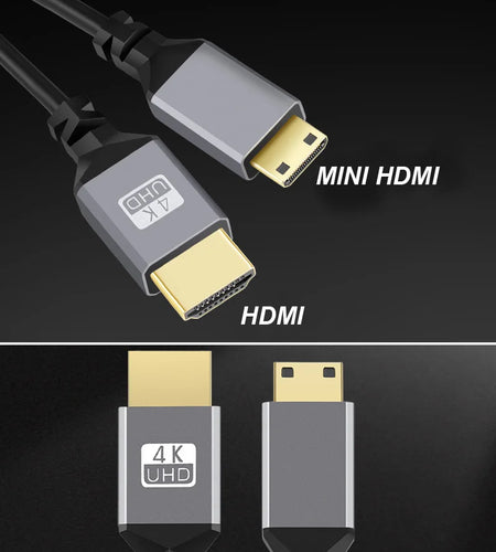 4K@60HZ 0.5-2.4M Compatible HDMI TO HDMI/MINI HDMI/ Micro HDMI/Coiled Extension Flexible Spiral   Cable Male to Male Plug Cable