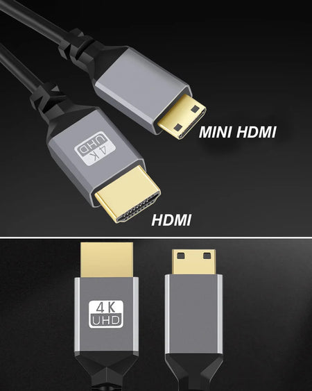 4K@60HZ 0.5-2.4M Compatible HDMI TO HDMI/MINI HDMI/ Micro HDMI/Coiled Extension Flexible Spiral   Cable Male to Male Plug Cable
