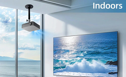 Load image into Gallery viewer, Aluminum 360° Rotatable Ceiling Wall Mount Bracket for HY300 HY320 Portable Projector Beamer Holder
