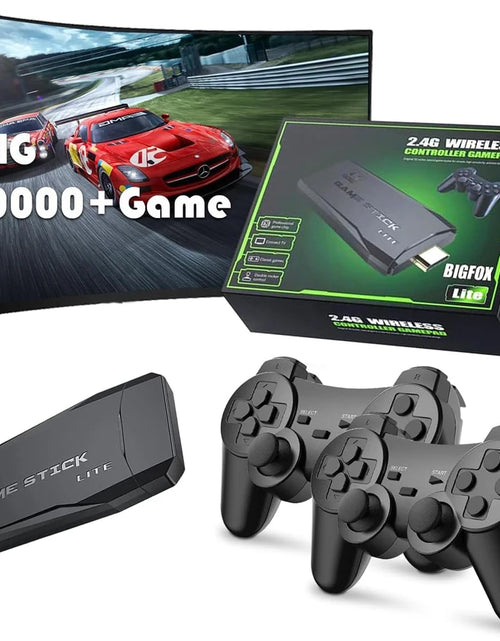 Load image into Gallery viewer, Update Retro Video Game Console 2.4G Wireless Console Game Stick 4k 20000 Game 64G Portable Dendy Game Console for GBA/FC/PS1/MD
