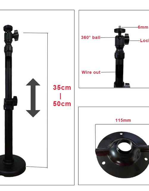 Load image into Gallery viewer, Miniature Projector Practical Ceiling Mount Wall Bracket 360 Degree Adjustable 1/4inch Mounting Screw for Projector Holder Stand
