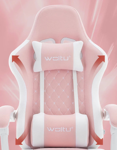 Load image into Gallery viewer, WOLTU Massage Gaming Chair Ergonomic Swivel Computer Gamer Office Chair with Pillow Footrest Adjustable Headrest Lumbar Support
