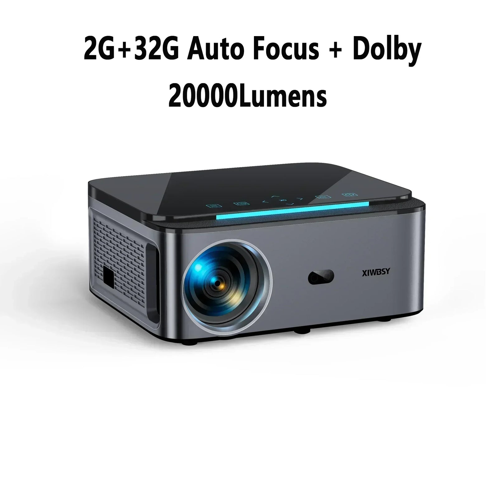 800 Bright Lumens Android Projector HD WiFi6 Bluetooth 5.1