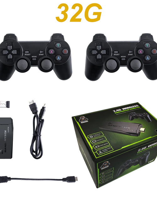 Load image into Gallery viewer, Update Retro Video Game Console 2.4G Wireless Console Game Stick 4k 20000 Game 64G Portable Dendy Game Console for GBA/FC/PS1/MD
