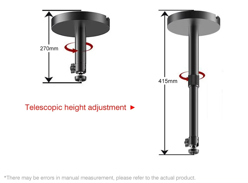 Everycom Projector Wall Bracket Hanger Adjustable Projector Ceiling Mount Stand For Jenovox XGIMI JMGO VIdda C1S Formovie X5 etc