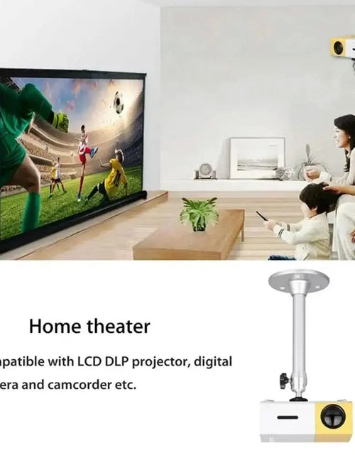 Load image into Gallery viewer, Aluminum 360° Rotatable Ceiling Wall Mount Bracket for HY300 HY320 Portable Projector Beamer Holder

