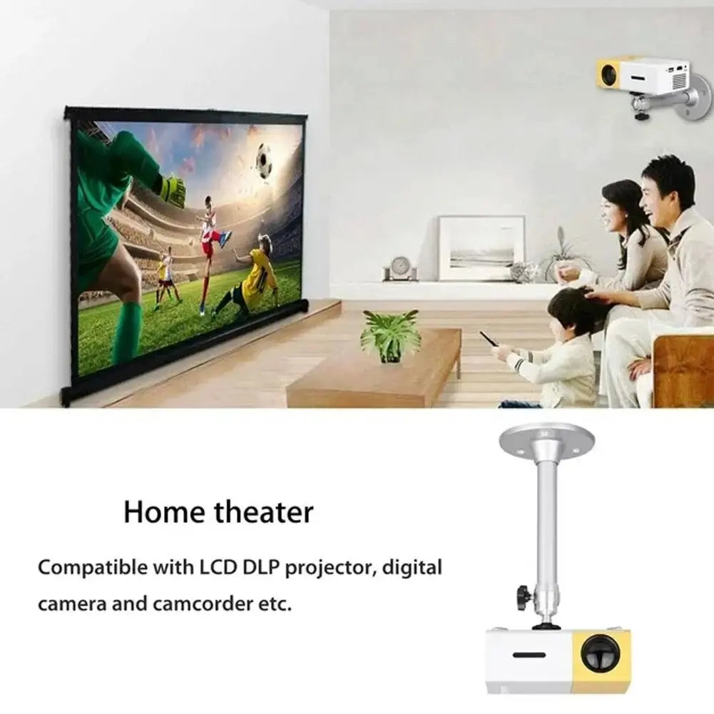Aluminum 360° Rotatable Ceiling Wall Mount Bracket for HY300 HY320 Portable Projector Beamer Holder