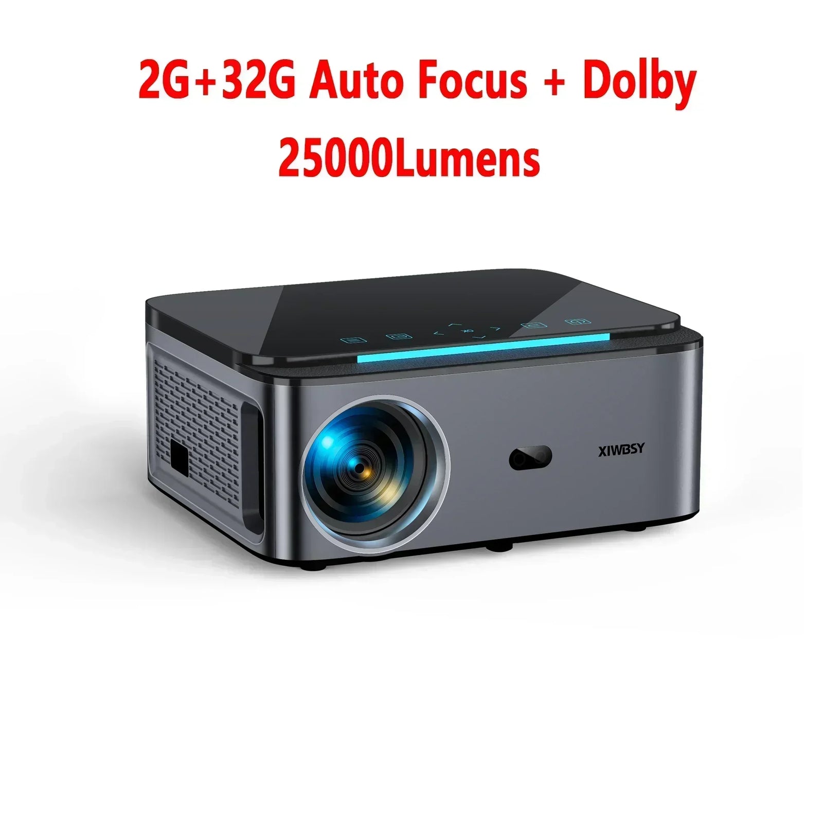 800 Bright Lumens Android Projector HD WiFi6 Bluetooth 5.1