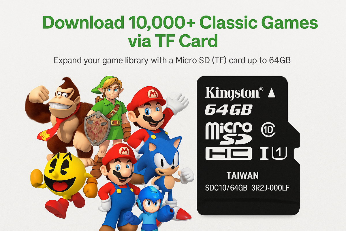 64GB TF card with classic games